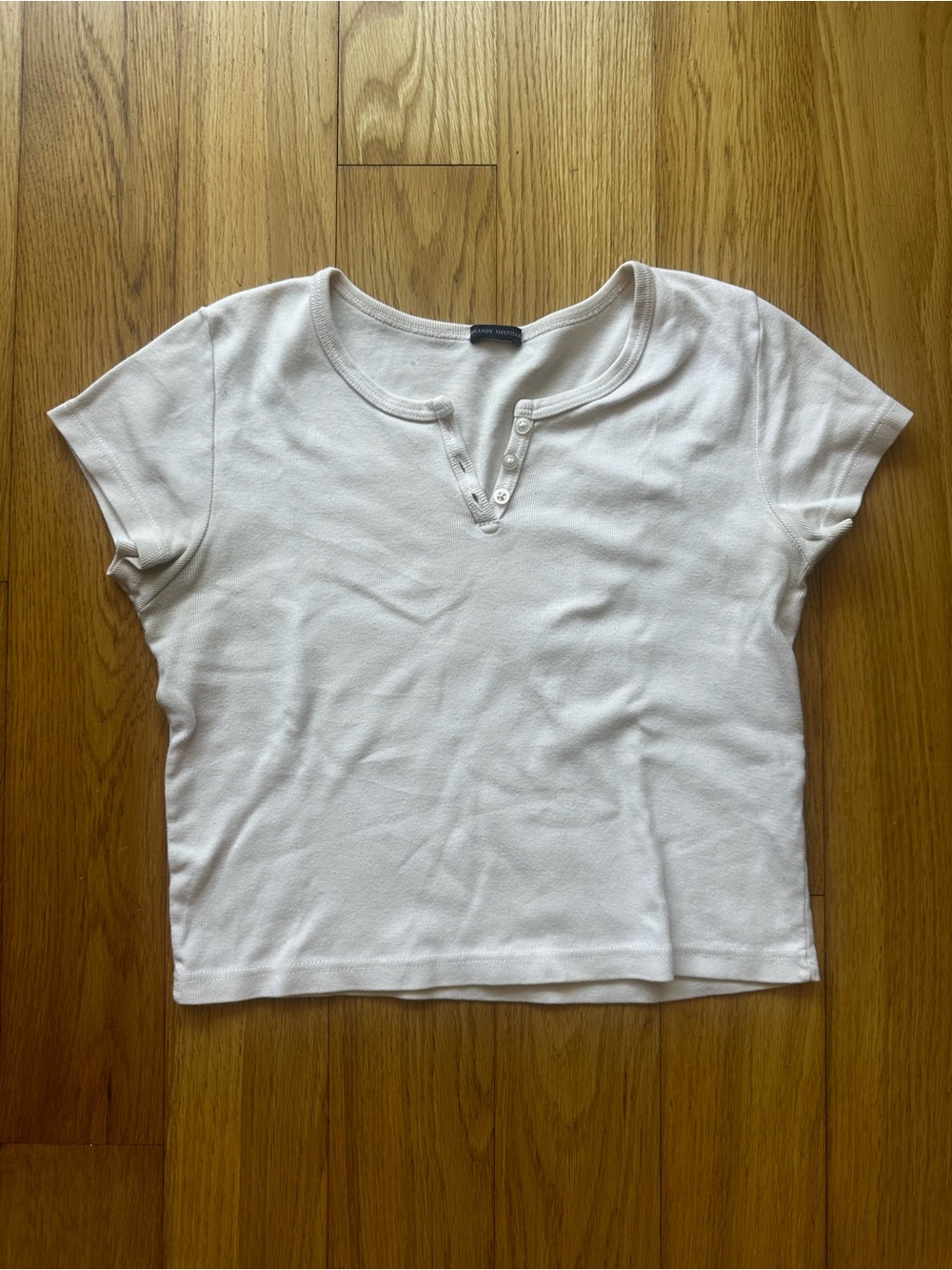 Brandy Melville Light Pink 100% Cotton Crop Top